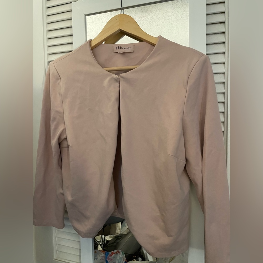 Philosophy light rose jacket